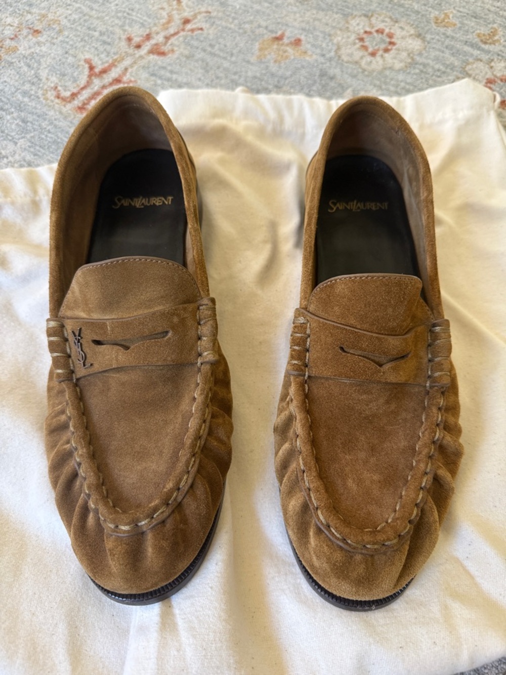 Saint Laurent Suede Le Loafers - Picture 1 of 11